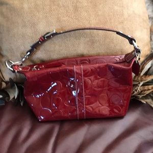 Coach patent leather handbag